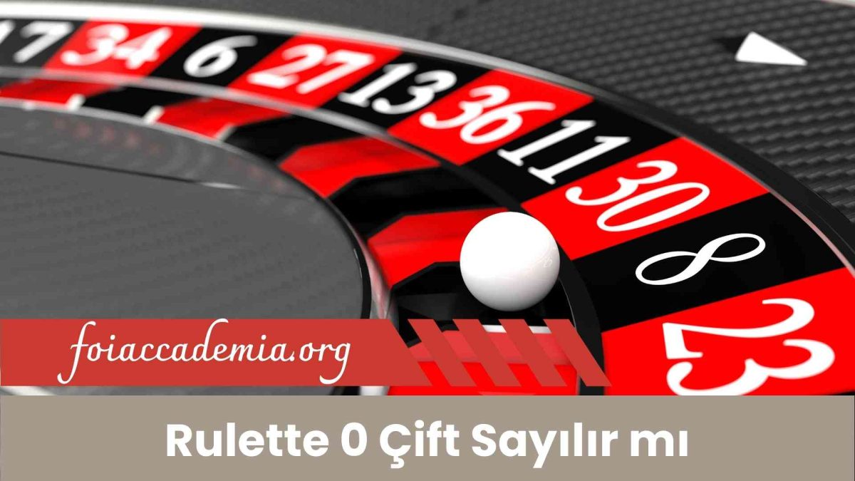 Rulette 0 Çift Sayılır mı
