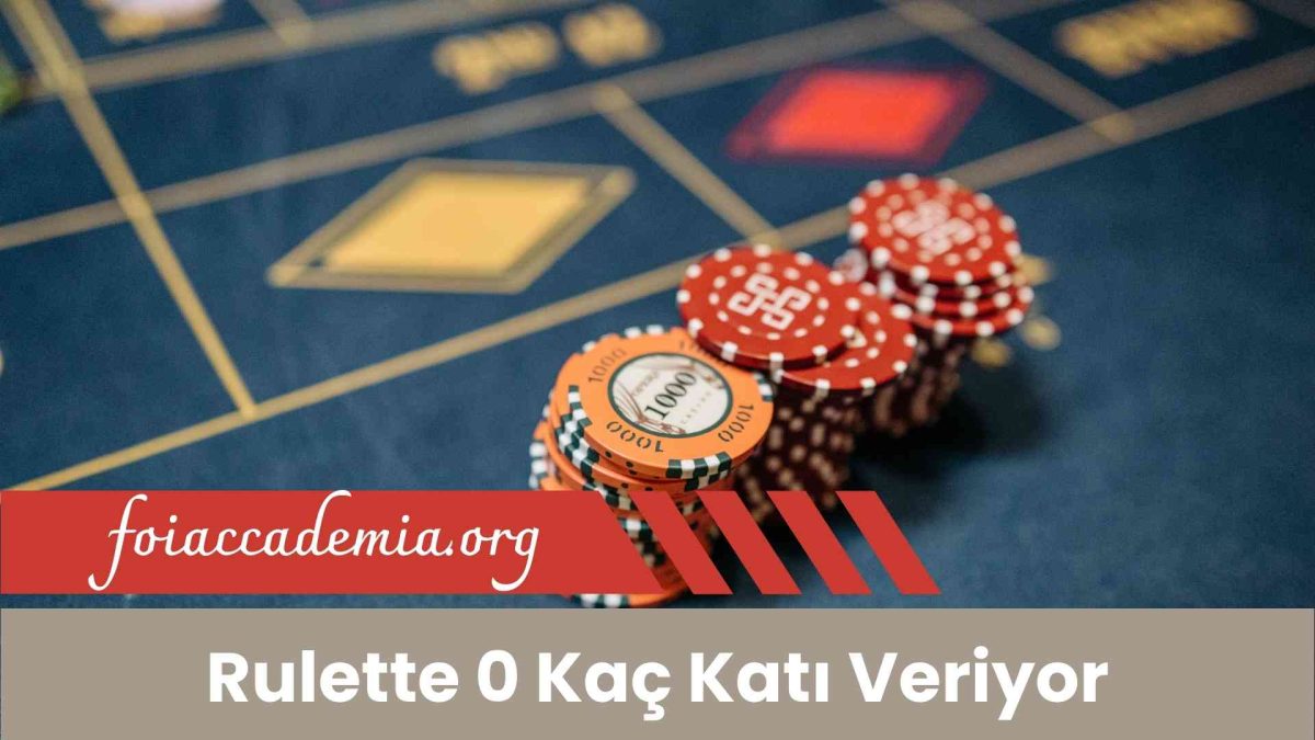 Rulette 0 Kaç Katı Veriyor