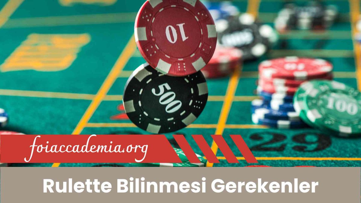Rulette Bilinmesi Gerekenler